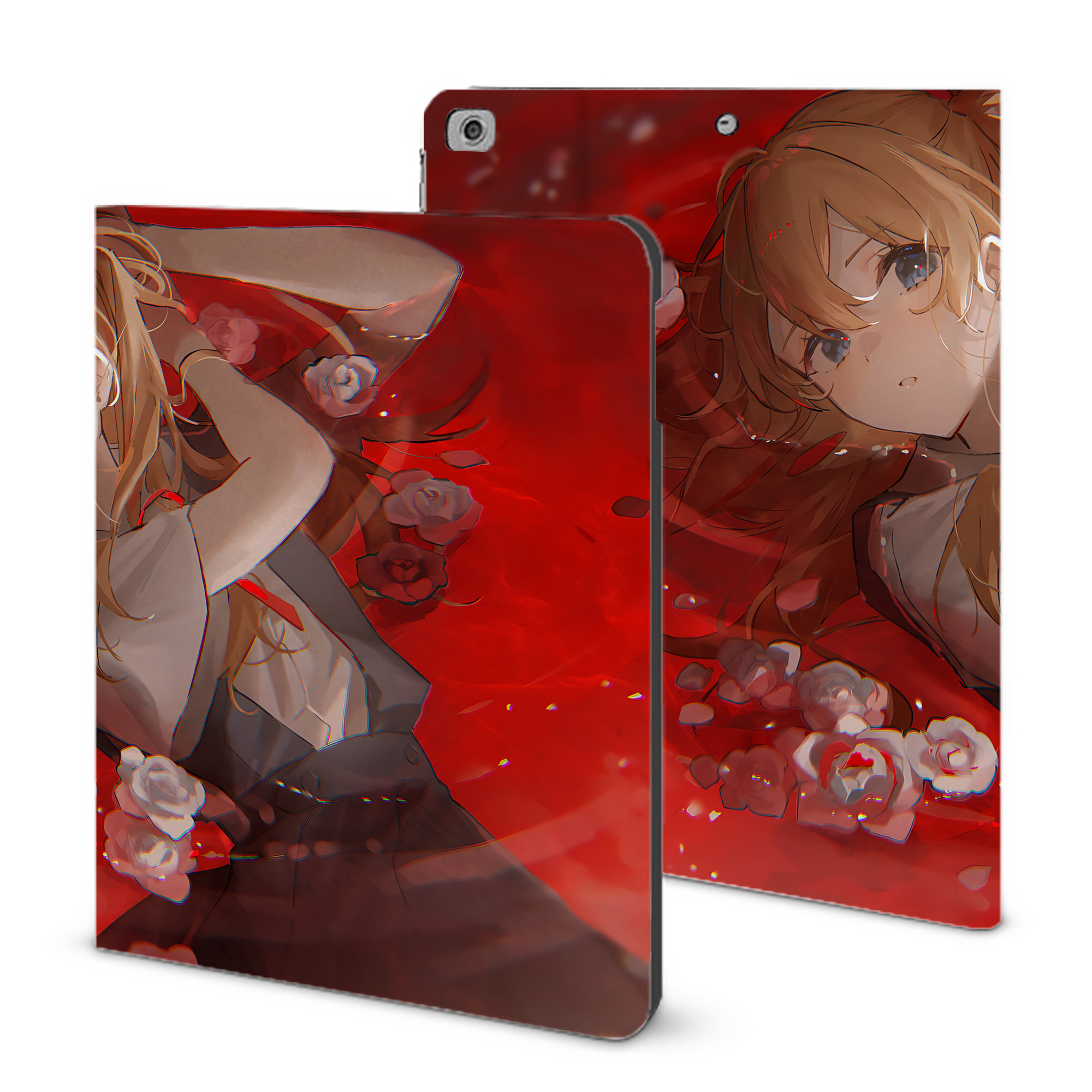 （画像用） EVA 新世紀エヴァンゲリオン IPad ケース ブック型 PUレザー TPU 耐衝撃 軽量 薄型 ペン収納なし 全面保護 IPad 各モデル対応